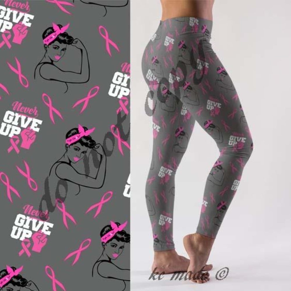 Rosie the Riveter Breast Cancer Leggings, OS